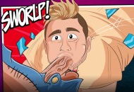 Cartoon gay takes it deep in his mouth