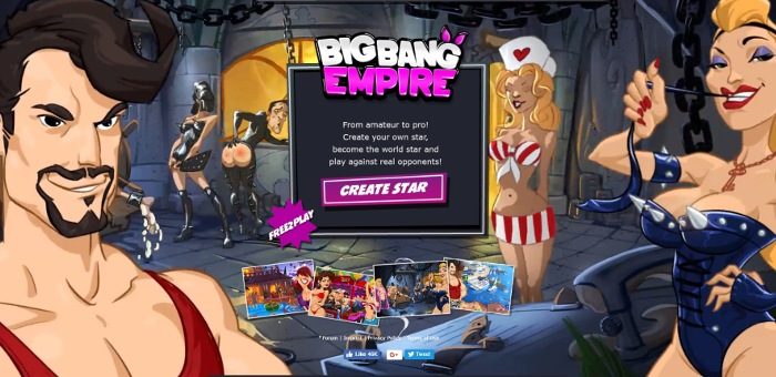 Big Bang Empire browser porn game for PC and Android